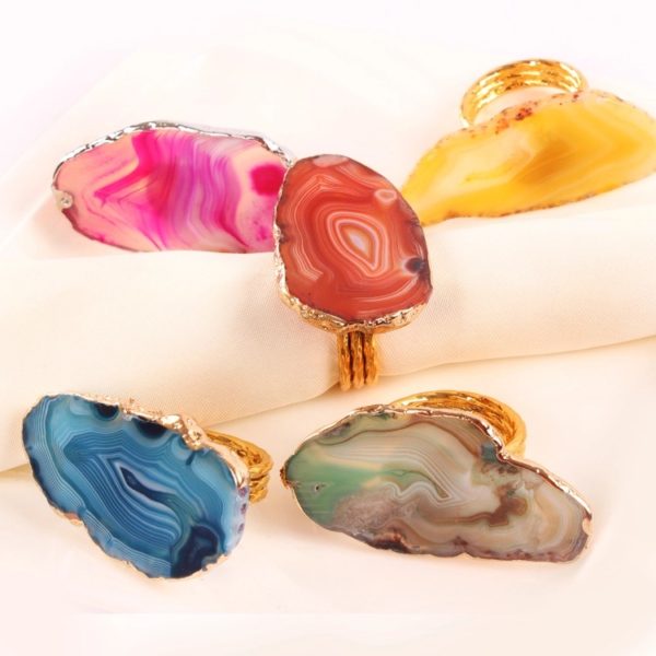 Agate Stone Napkin Ring