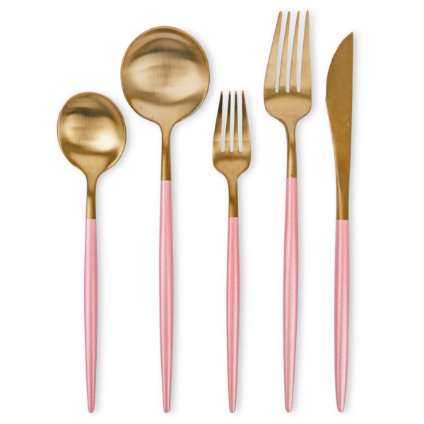 Goldcrest Pink Flatware