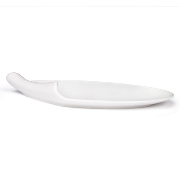 White Curl Dish 13.5"