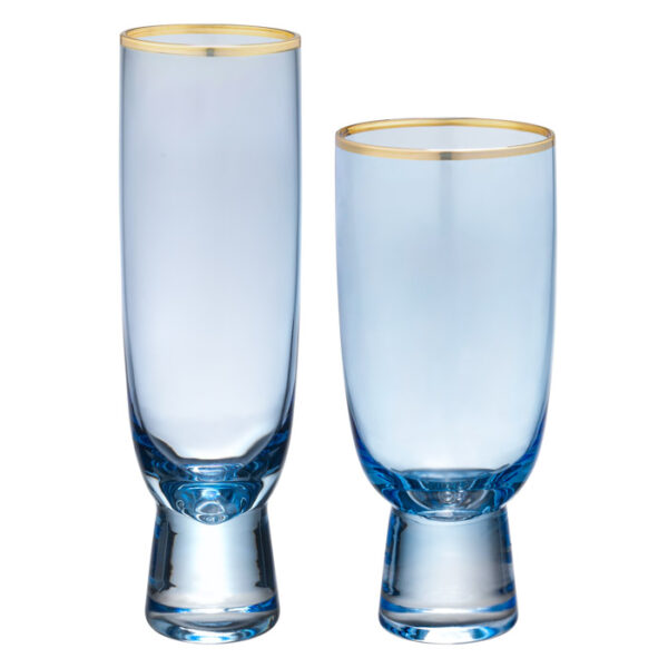 Blue Tropical Collection Stemware